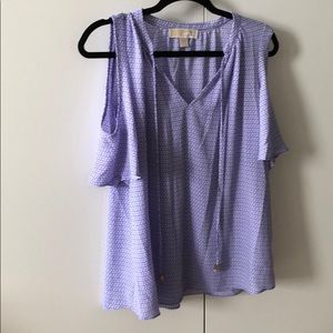 Michael by Michael Kors peep shoulder top